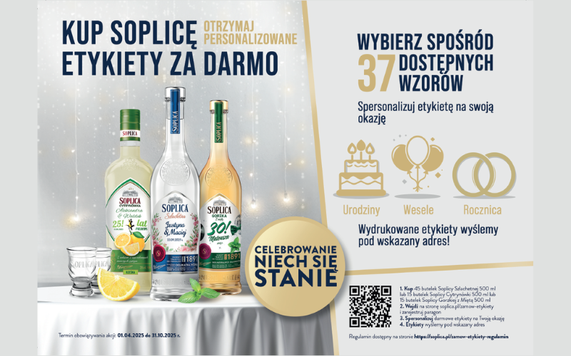 Soplica - personalizowane etykiety za darmo!