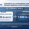 Zmiana minimum logistycznego od 1 czerwca 2026 r.